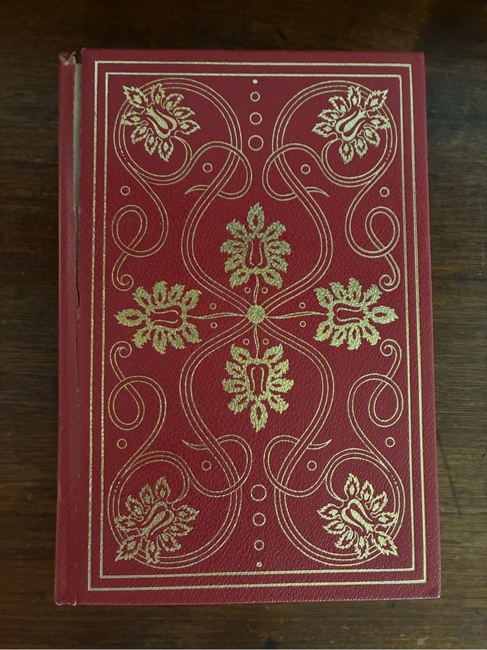 Vintage Walden And Other Writings Collectible Book by Thoreau Red & Gold
